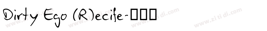 Dirty Ego (R)ecife字体转换